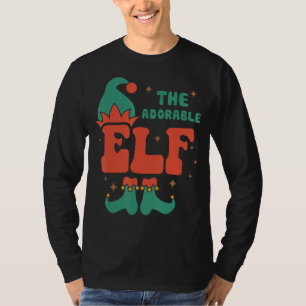 Adorable Elf Family Matching Christmas Pjs Funny T-Shirt