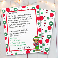 Adorable Elf Personalized  Letter from Santa