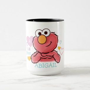 Adorable Elmo   Add Your Own Name Mug