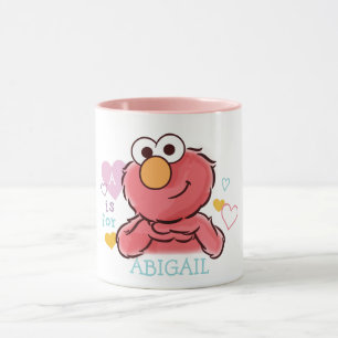 Adorable Elmo Add Your Own Name Mug
