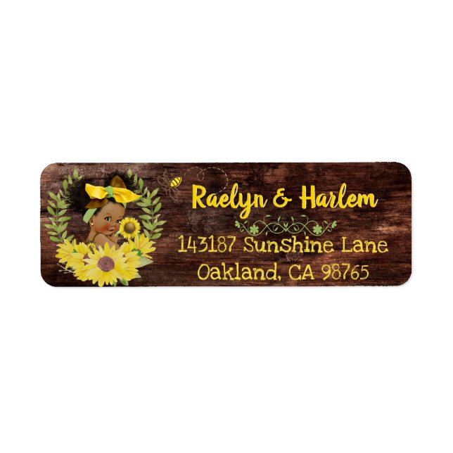 Adorable Ethnic Baby Girl|Yellow Sunflower Rustic (Devant)
