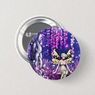Adorable Fairy 2 Inch Round Button
