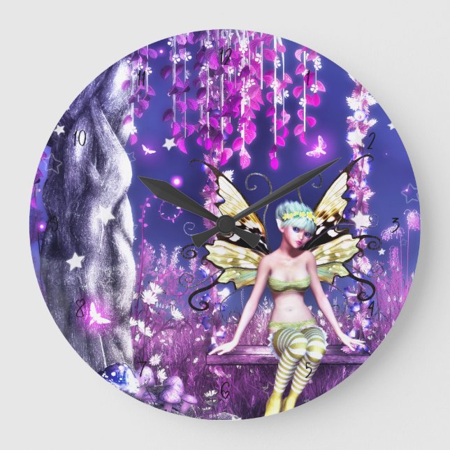 Adorable Fairy Large Clock (Front)