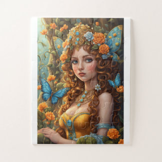 Adorable fairytale character in a fantasy land jigsaw puzzle
