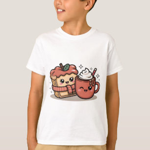 Adorable Fall Coffee Kids T-Shirt