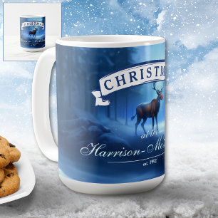 Adorable Family Name Winter Wonderland Christmas Coffee Mug