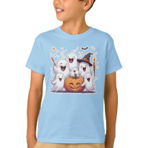 Adorable Fantômes & Enfants Citrouilles T-shirt Ha