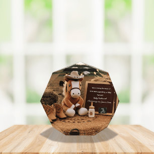 Adorable farm themed  pregnancy announcement photo block