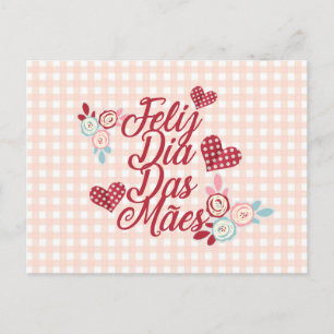 Adorable Feliz Dia Das Mães   Postcard