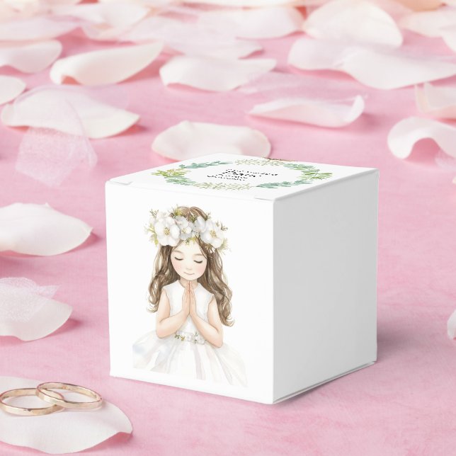Adorable First Holy Communion girl Favor Box (Wedding)