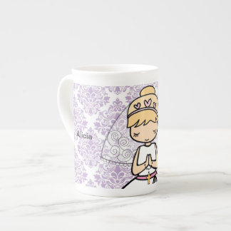 Adorable First Holy Communion little girl mug