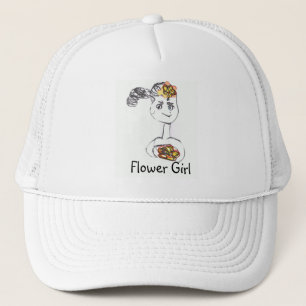 Adorable Flower Girl Trucker Hat
