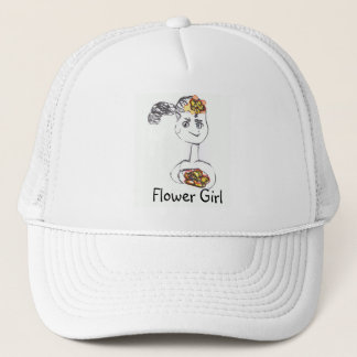 Adorable Flower Girl Trucker Hat