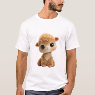 Adorable Fluffy Golden Lamb Creature Men T-Shirt