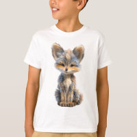Adorable Fluffy Grey and Tan Fox Kids