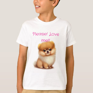 Adorable Fluffy Pomeranian Puppy T-Shirt