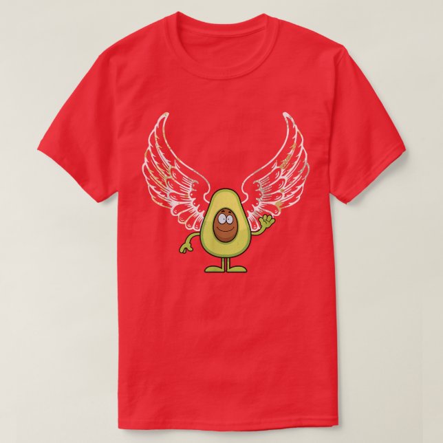 Adorable FLYING AVOCADO  T-Shirt (Design Front)