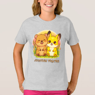 Adorable Forest Animal Friends Kawaii T-Shirt