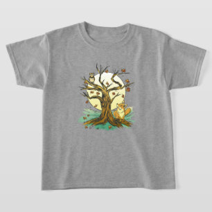 Adorable Fox and Owl T-Shirt