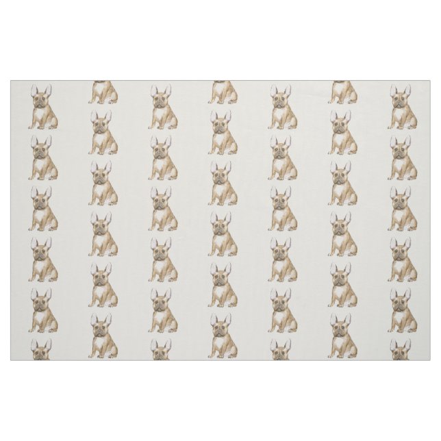 Adorable french bulldog fabric (Fat Quarter)