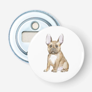 Adorable french bulldog puppy bottle opener