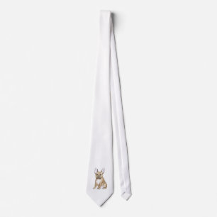 Adorable french bulldog puppy Neck Tie