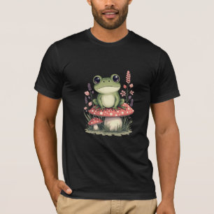 Adorable Frog Cottagecore Aesthetic for Nature Lov T-Shirt