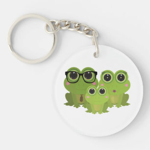 Adorable Frog Family – Dad, Mom & Baby Frog Keychain