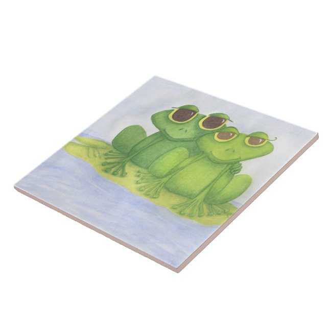 Adorable Frog Lovers Tile (Side)