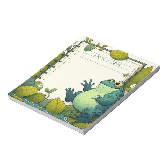 Adorable Frog Notepad (Rotated)
