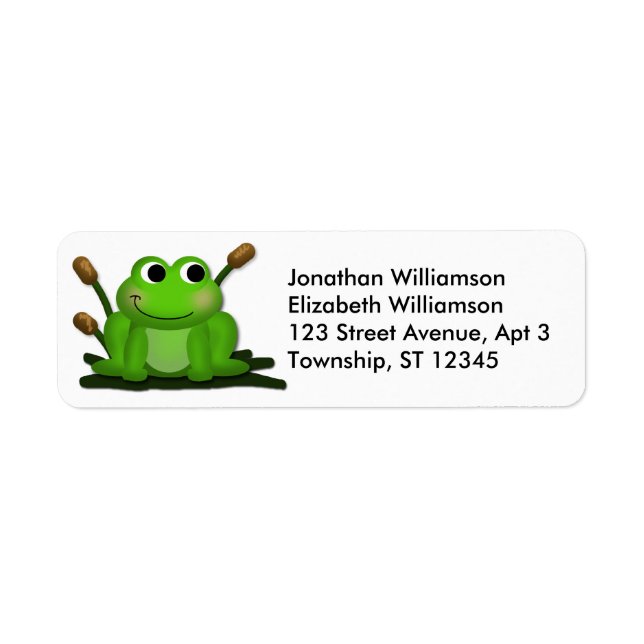 Adorable Froggy Return Address Labels (Front)