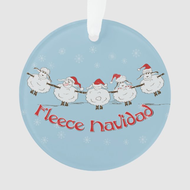 adorable FUNNY Fleece Navidad Christmas Sheep (devant)
