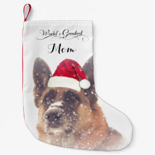 Adorable German Shepherd Christmas Stocking