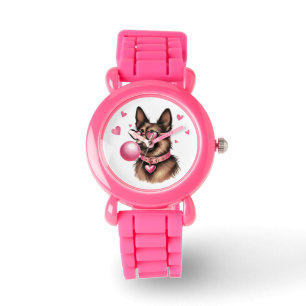 Adorable German Shepherd Kids' Watch