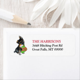Adorable German Shepherd Puppy Return Address