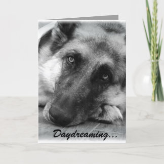Adorable German Shepherd Valentine's Day Card