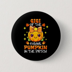 Adorable Gigi Of The Cutest Pumpkin In The Patch 2 Inch Round Button