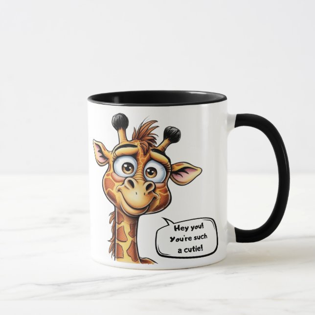 Adorable Giraffe in Action!" Mug (Right)