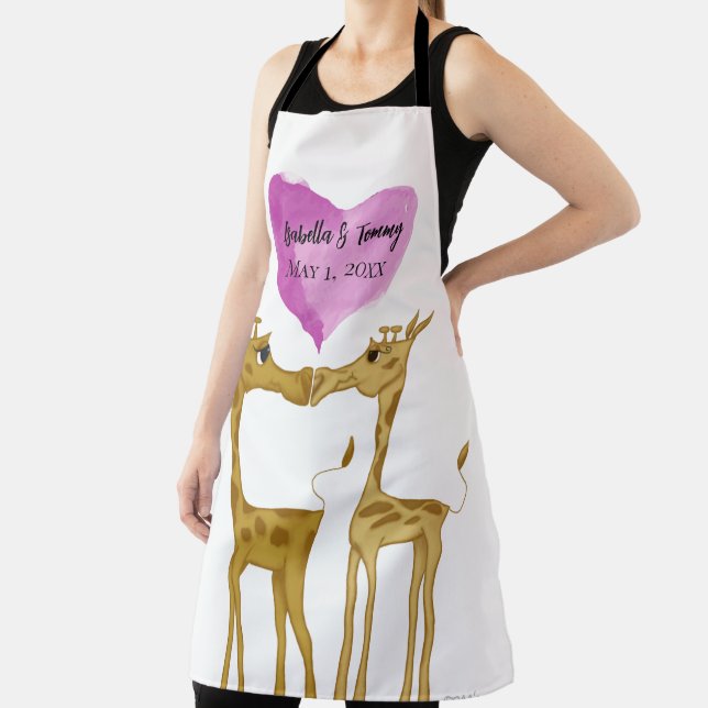 Adorable Giraffe Lovers Apron (Insitu)