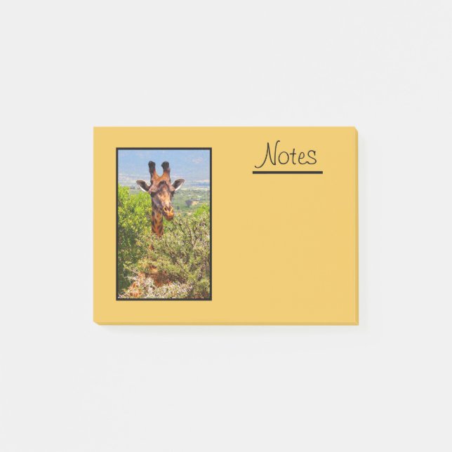 Adorable Giraffe Poking His Head Above The Trees Post-it Notes (Front)