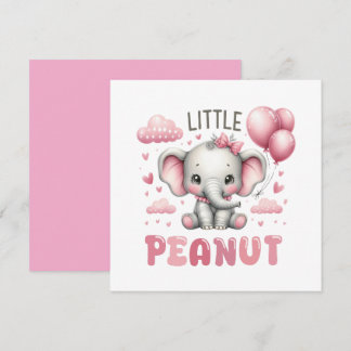 Adorable Girl Little Peanut Invitation