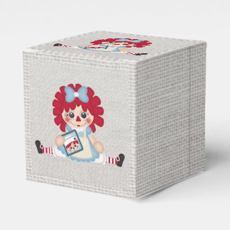 Adorable Girly Country Raggedy Rag Doll Favor Box