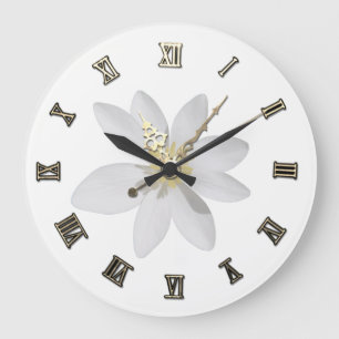 Adorable Girly,Daisy ,White Large Clock
