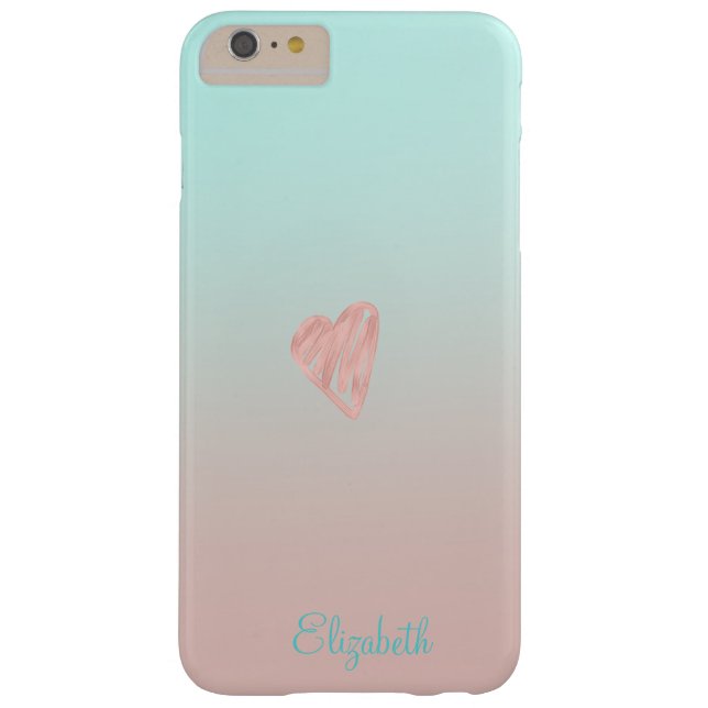Adorable Girly, Heart -Personalized Case-Mate iPhone Case (Back)