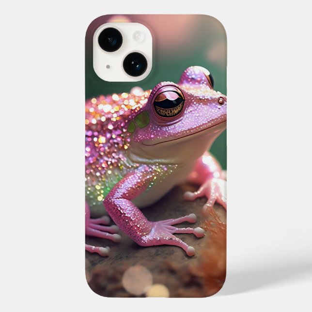 Adorable Glamourous Frog With Sparkles Case-Mate iPhone Case (Back)