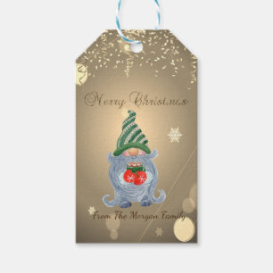 Adorable Gnome Confetti  Gift Tags