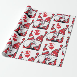 Adorable Gnome Kisses  Wrapping Paper