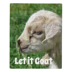 Adorable Goat Kid Parody Jigsaw Puzzle