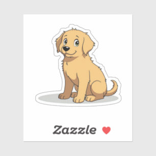 Adorable Golden Retriever, Anime Cozy Cute, Small