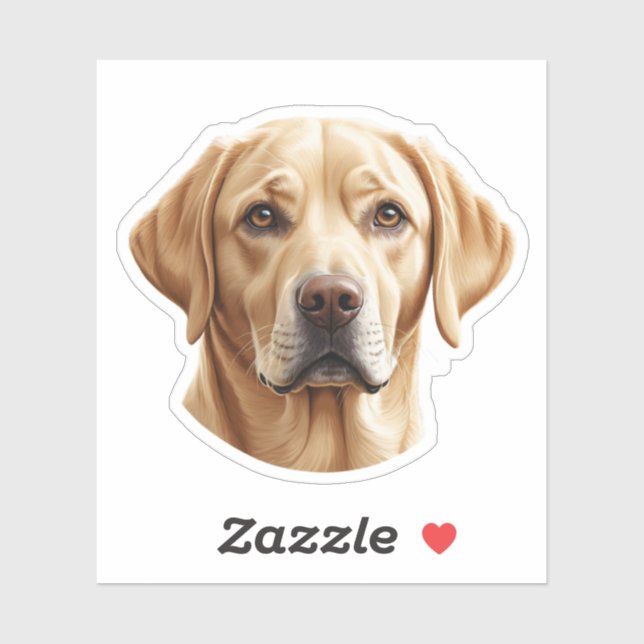 Adorable Golden Retriever Puppy Sticker – Cute Dog (Sheet)